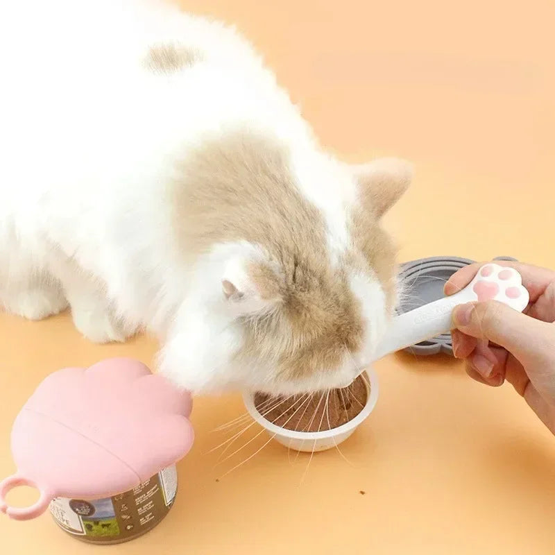 Silicone Pet Food Spoon & Can Opener
