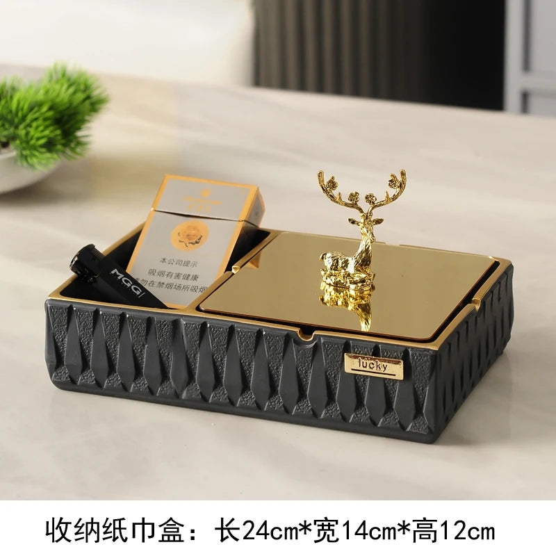 Luxury Resin Tissue Box Organizer