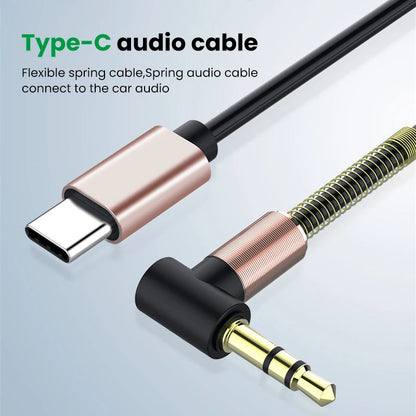 USB-C to 3.5mm Retractable AUX Audio Cable