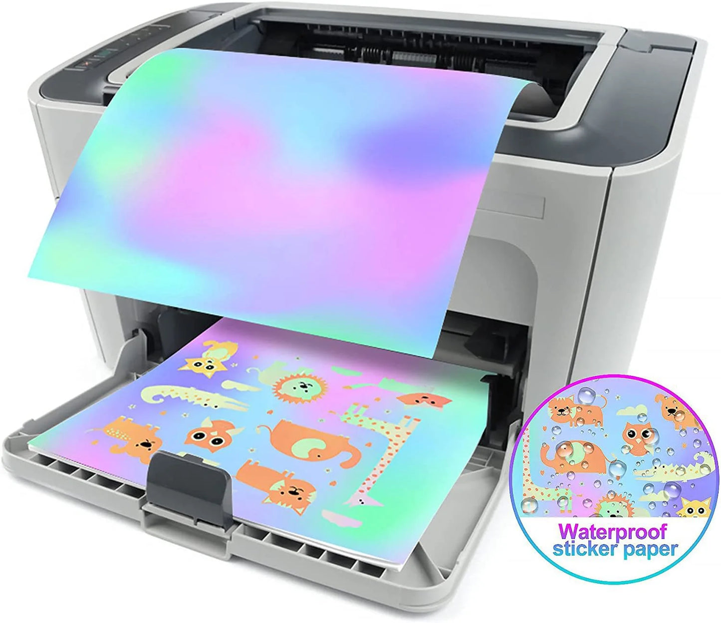 A4 Holographic Printable Vinyl Sticker Paper