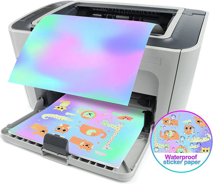 A4 Holographic Printable Vinyl Sticker Paper
