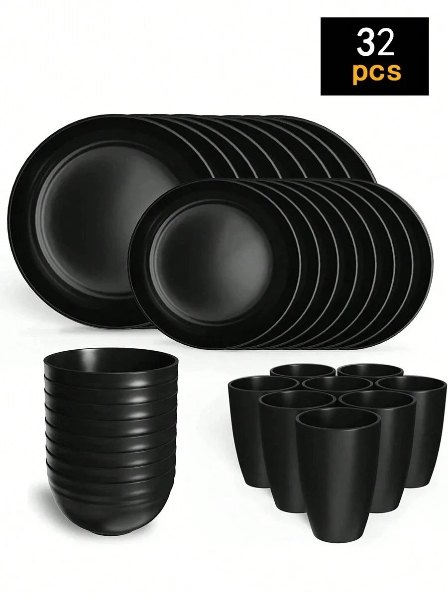 Reusable Plastic Tableware Set