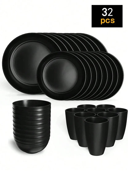 Reusable Plastic Tableware Set
