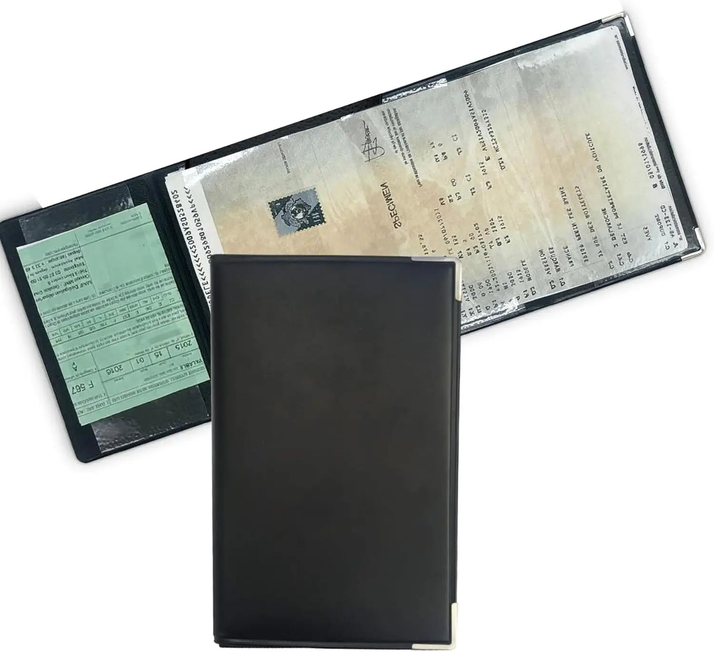 4-Fold Grey Vehicle Document & Licence Holder