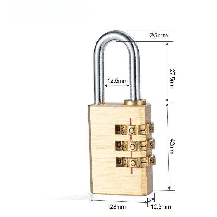 Solid Brass Combination Padlock