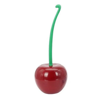 Decorative Cherry-Shaped Toilet Brush & Holder