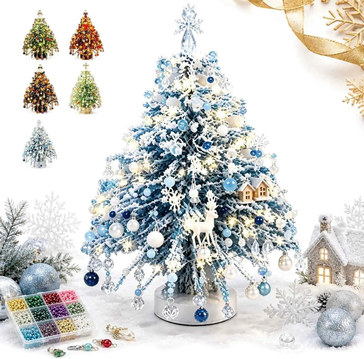 DIY Crystal-Style Beaded Christmas Tree Kit