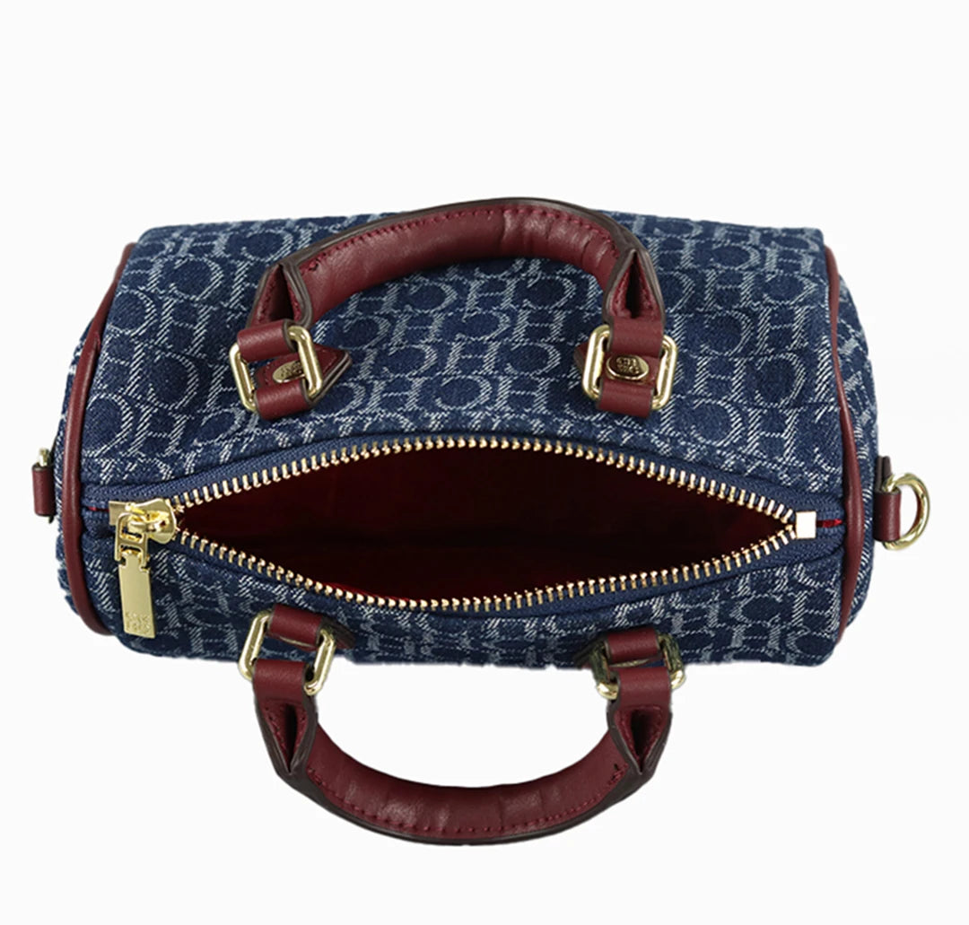 Vintage Monogram Crossbody Handbag for Women