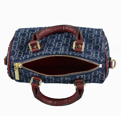 Vintage Monogram Crossbody Handbag for Women