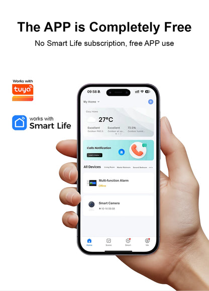 Tuya Security Alarm Kit with Touch Screen & Sensors