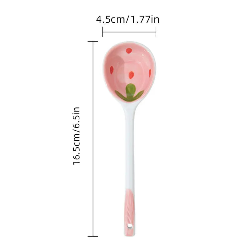 Strawberry Ceramic Spoon