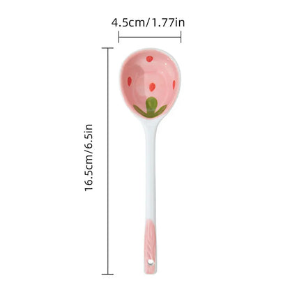 Strawberry Ceramic Spoon