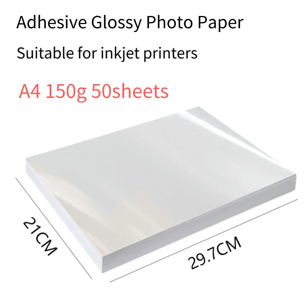 Adhesive Glossy Photo Paper