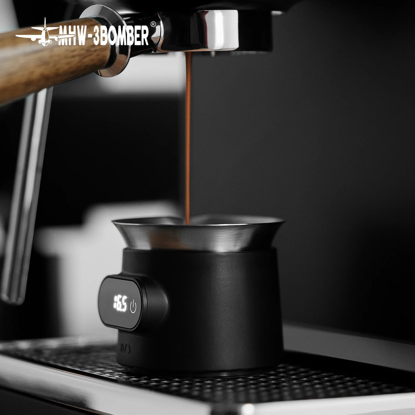 USB Rechargeable Coffee Scale with Stainless Steel Cup