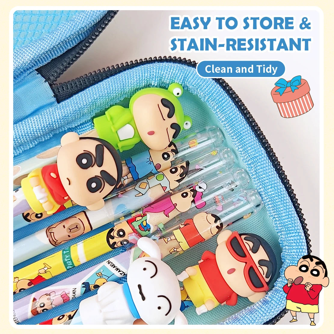 Crayon Shin-Chan 3D Pencil Cap Set