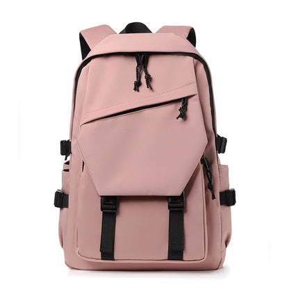 Simple Solid Color Travel Backpack
