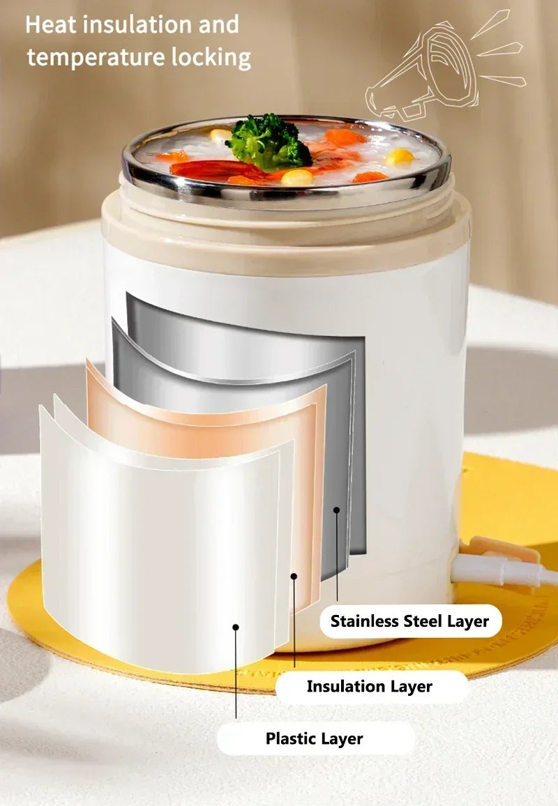USB Electric Heated Lunch Box – 600ml
