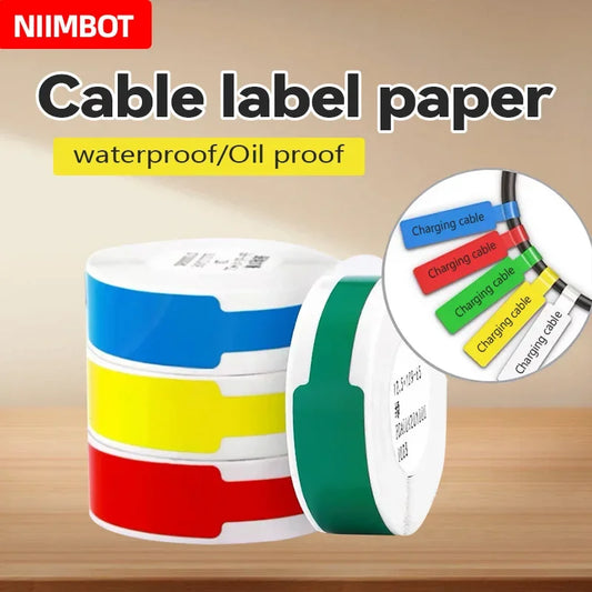 Thermal Cable Labels for Niimbot D11/D110