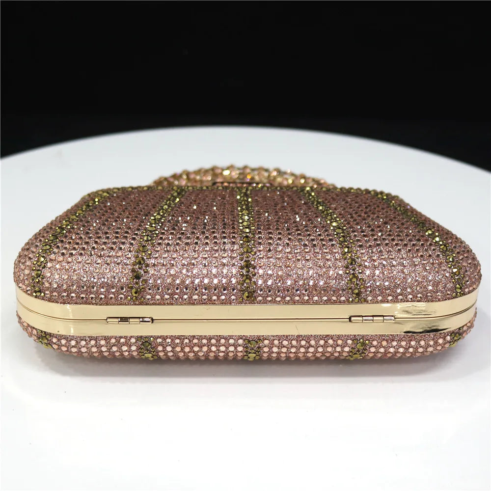 Luxury Rhinestone Evening Clutch Bag