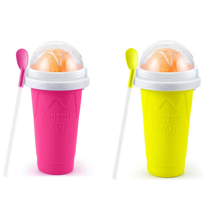 DIY Magic Slushie Maker Cup with Lid & Straw