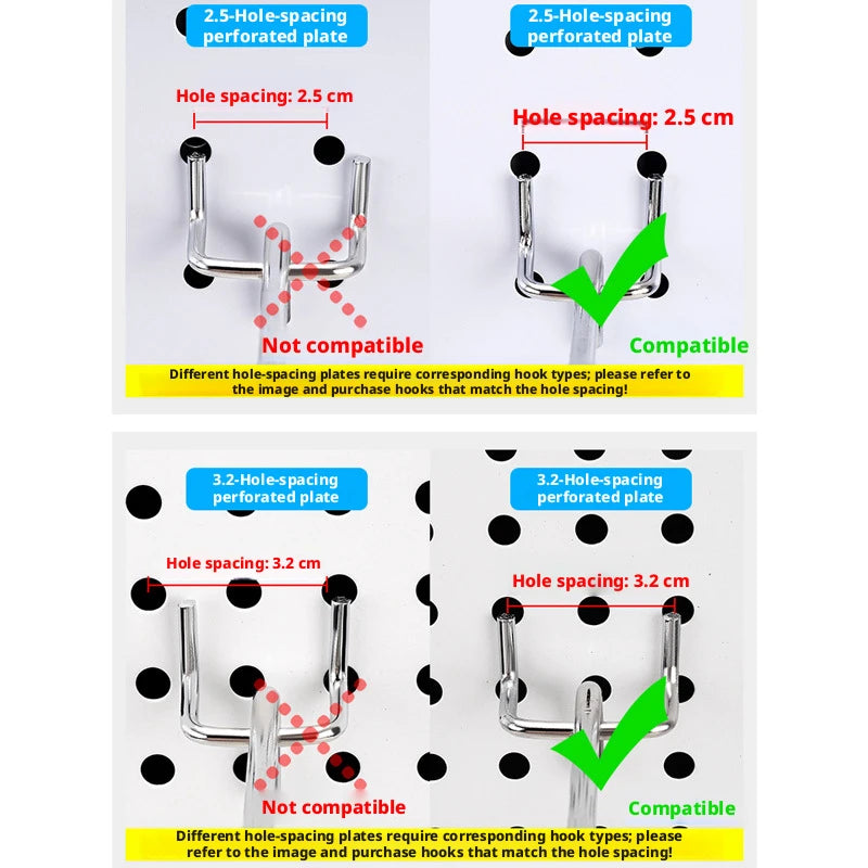 Pegboard Hooks for Wall Organizer