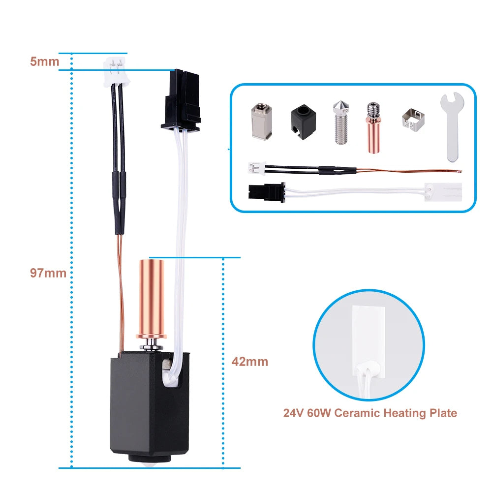 Upgraded Hotend Kit for Anycubic Kobra 2 Series 3D Printers