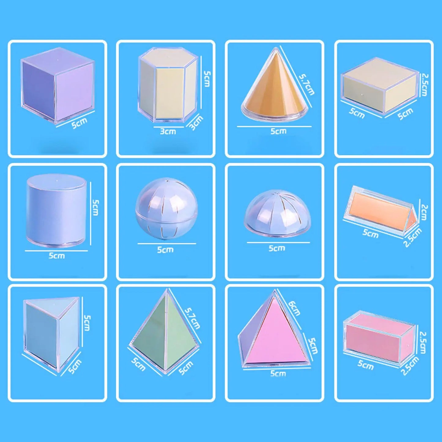 3D Geometric Shapes Learning Set