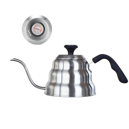 Gooseneck Coffee Kettle with Built-In Thermometer – 1L & 1.2L