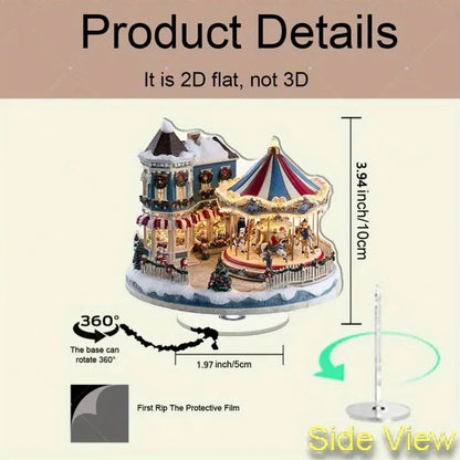 Rotating Christmas Carriage Ornament