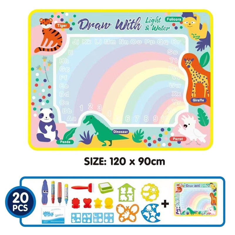 educational game drawing mat dinosaur