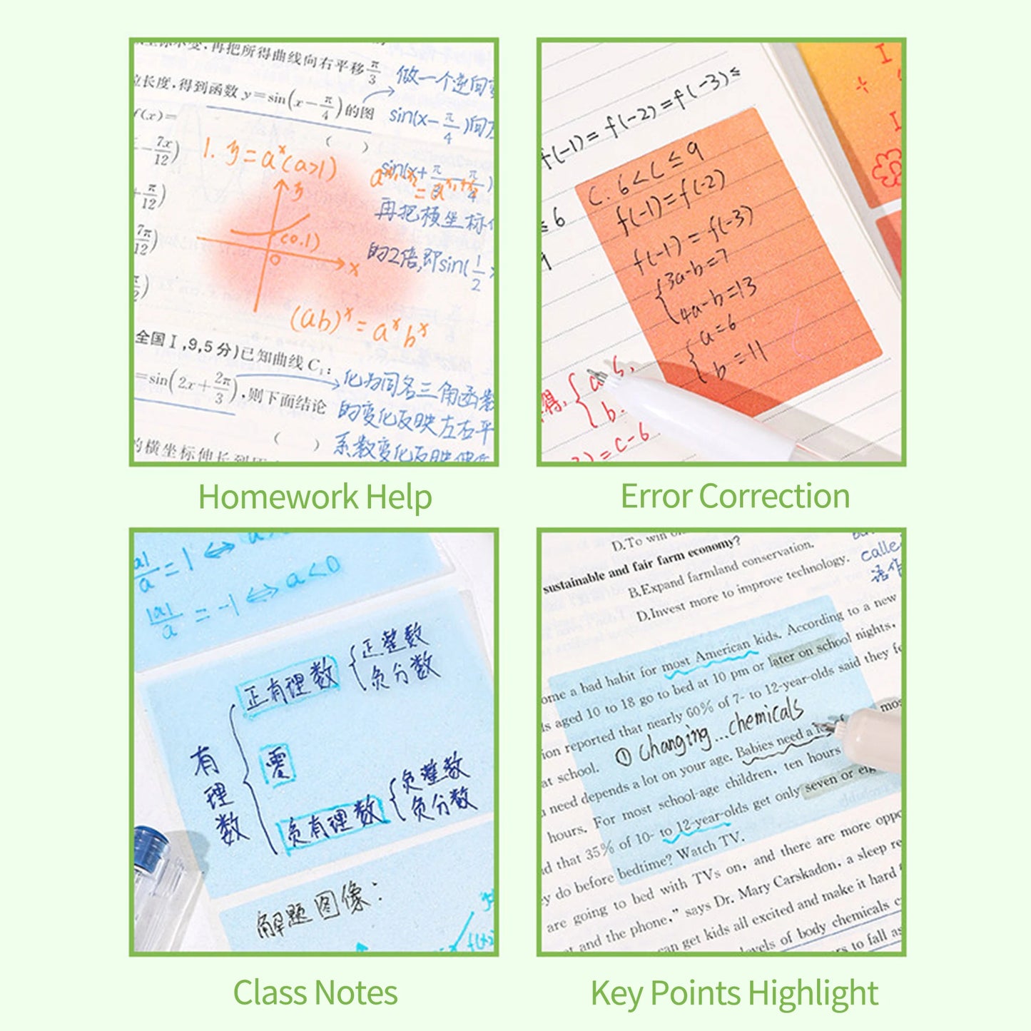 Transparent Pull-Out Sticky Notes Roll