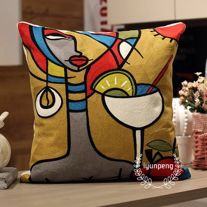 Abstract Art Decorative Cushion Cover