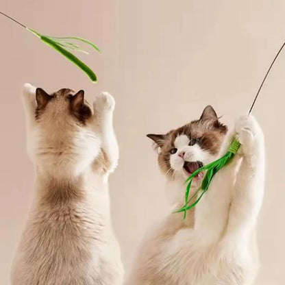 Feather Wand Cat Teaser Toy