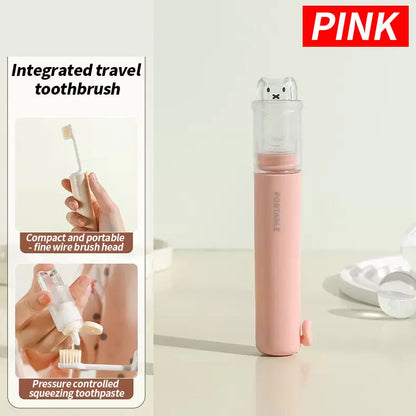 Portable Folding Travel Toothbrush Set