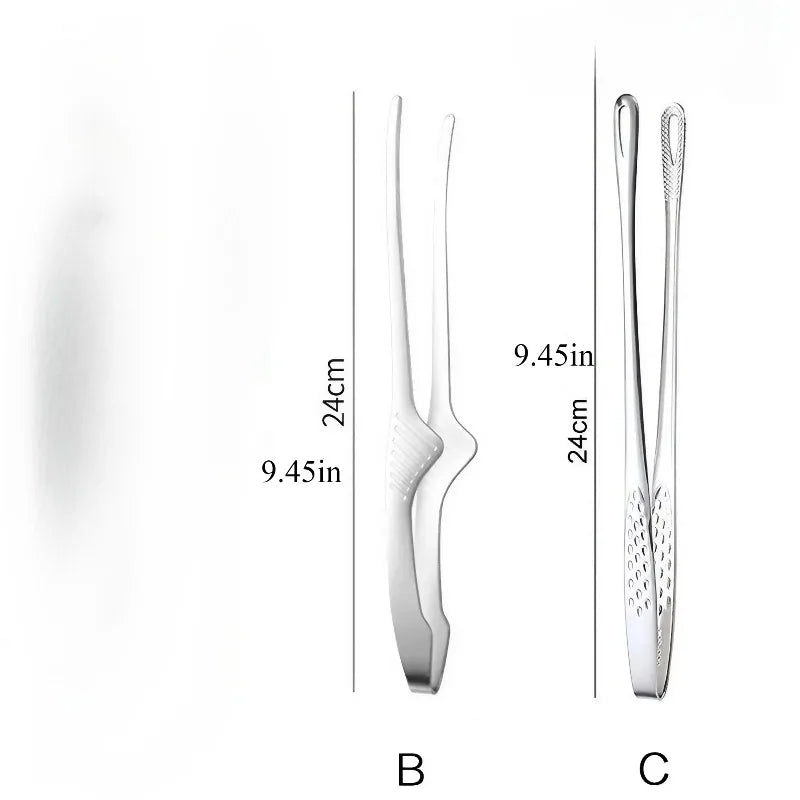 304 Stainless Steel BBQ & Cooking Tongs