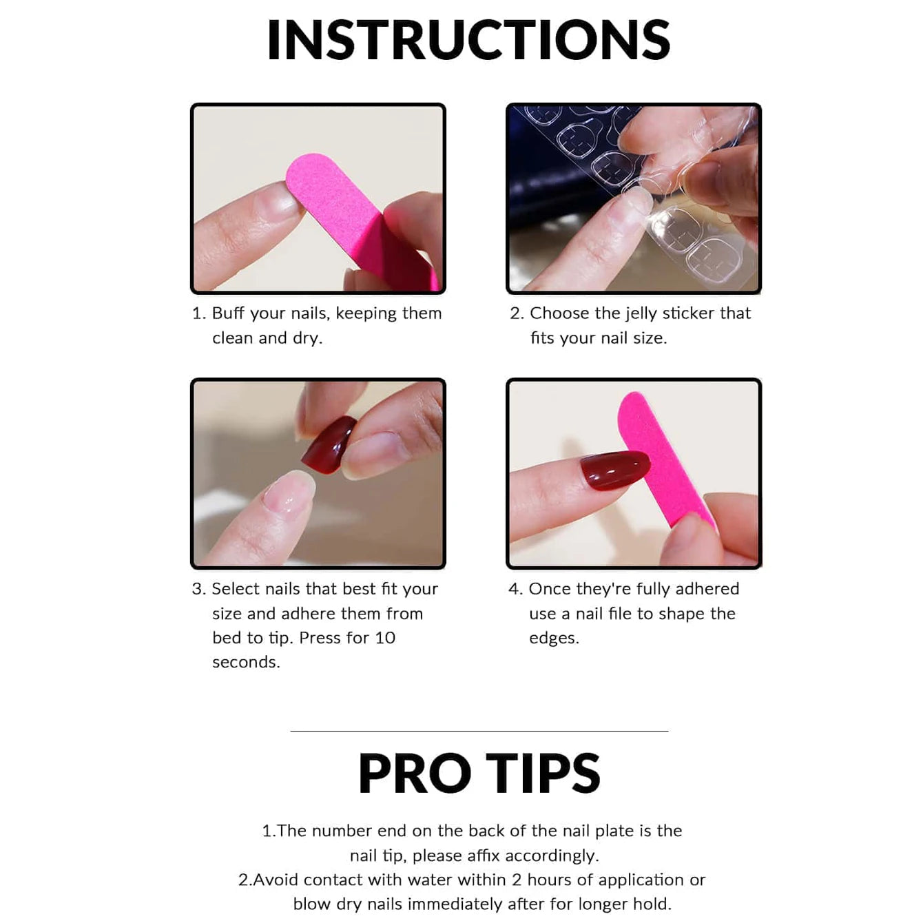 Long Coffin Press-On Nail Set