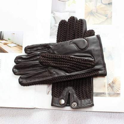 Women’s Genuine Leather Touch Screen Gloves