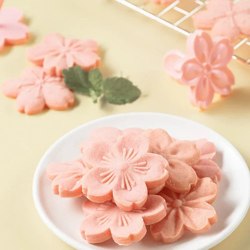 Cherry Blossom Cookie Mold Stamp Set