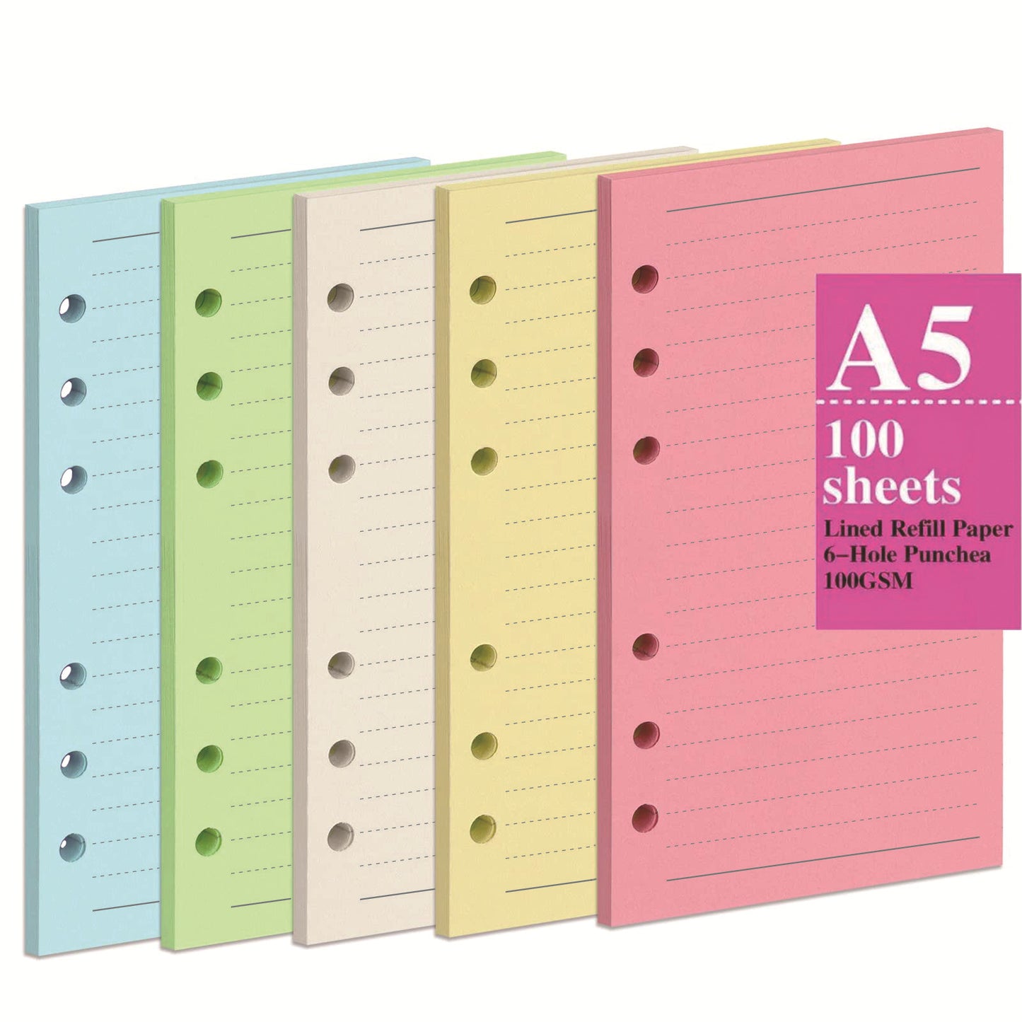 Pastel Loose-Leaf Paper Refill