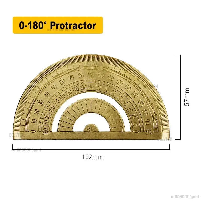 Vintage Brass Double Scale Straight Ruler