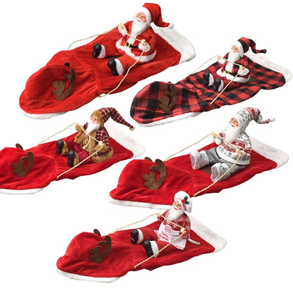 Santa Claus Riding Dog Christmas Costume