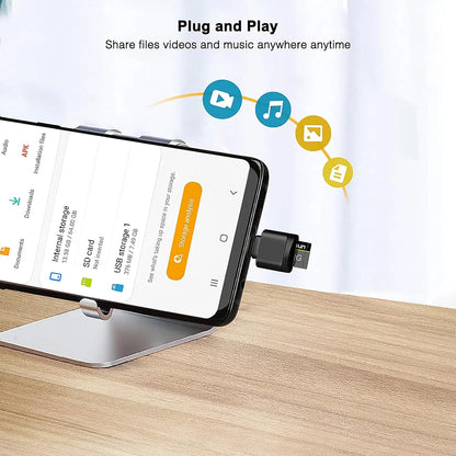 Mini USB-C SD & Micro SD Card Reader