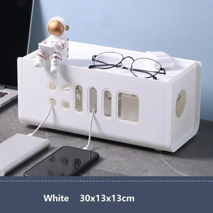 Desktop Cable Storage Organizer Box