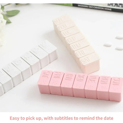 2Pcs/Set Travel Pill Box