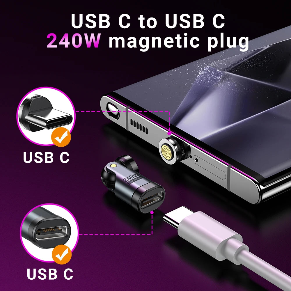240W Magnetic USB-C Adapter Set