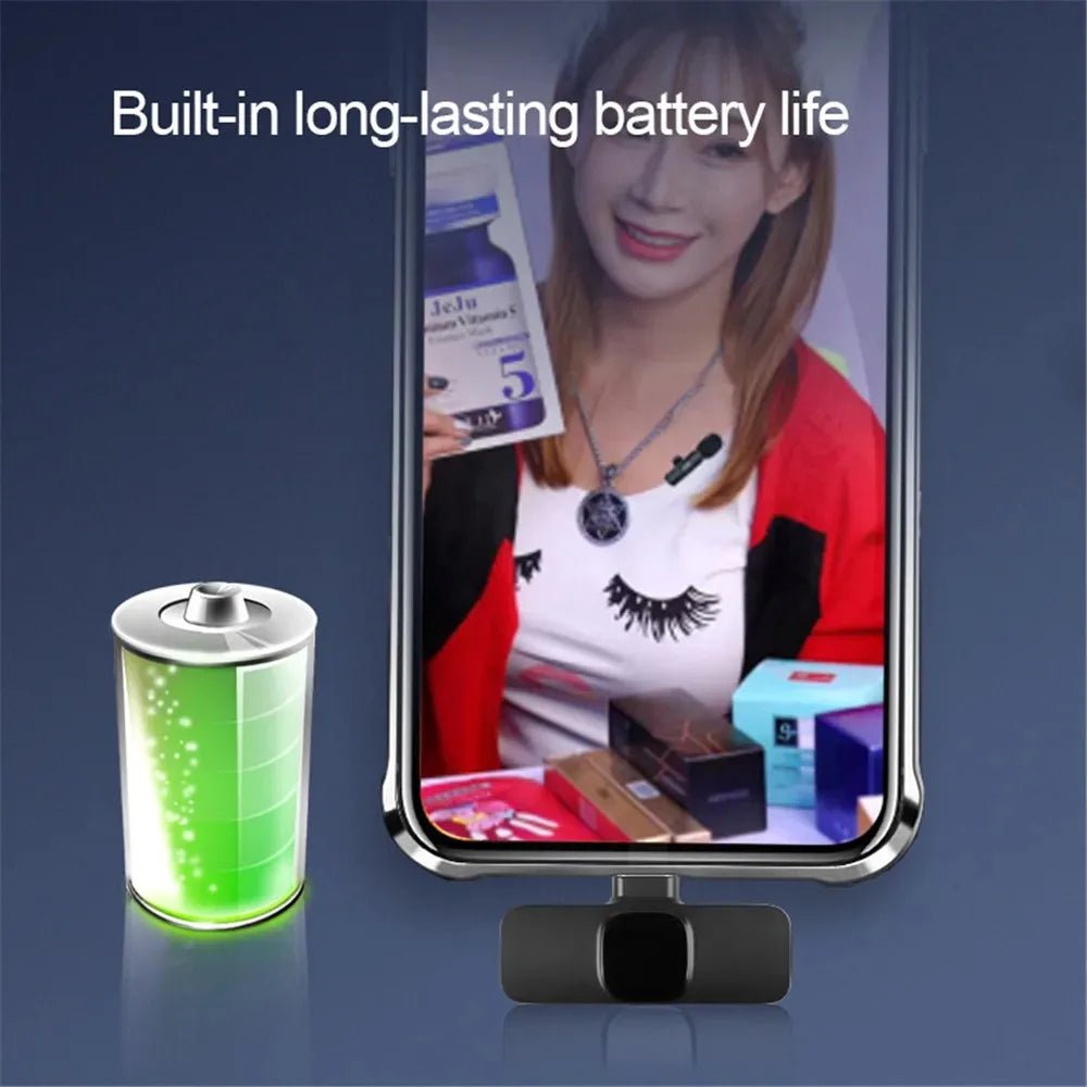 2.4GHz Wireless Lavalier Microphone Kit