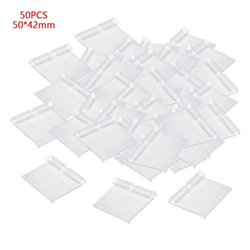 Transparent Plastic Price Tag Holders