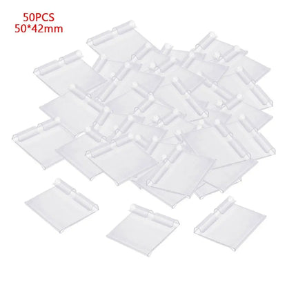 Transparent Plastic Price Tag Holders
