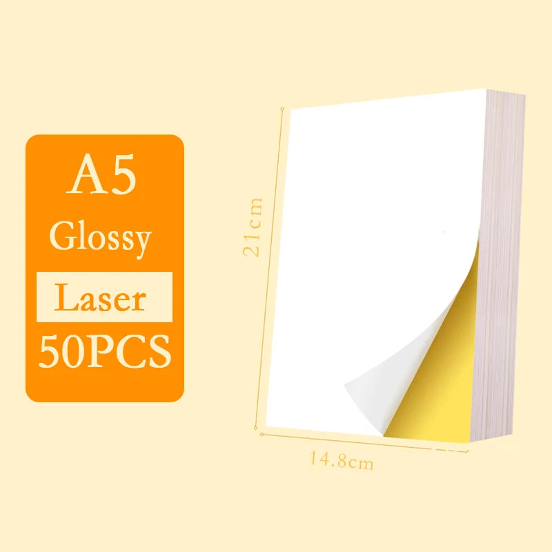 A4/A5 Self-Adhesive Sticker Paper Sheets for Printer