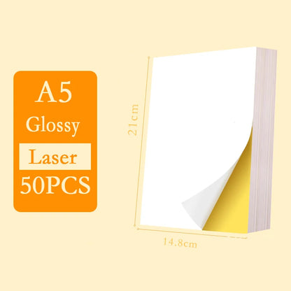 A4/A5 Self-Adhesive Sticker Paper Sheets for Printer